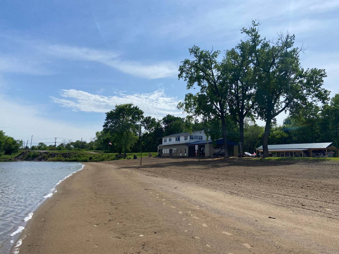 Beach House on the lake at Lazy L Lake Campground
